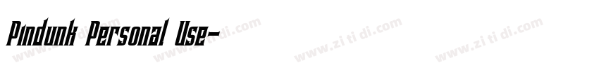 Pindunk Personal Use字体转换